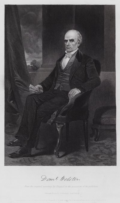 Daniel Webster (grabado) de Alonzo (after) Chappel