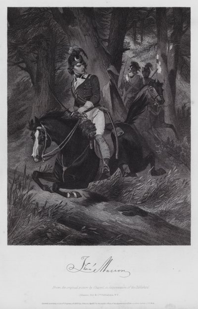 Francis Marion (grabado) de Alonzo (after) Chappel