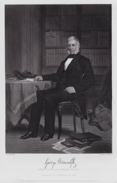 George Bancroft (grabado) de Alonzo (after) Chappel