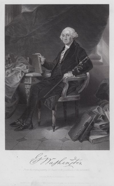 George Washington (grabado) de Alonzo (after) Chappel
