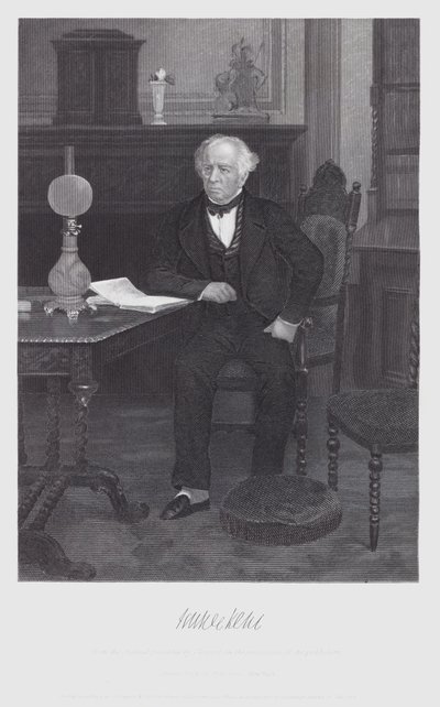 James Kent (grabado) de Alonzo (after) Chappel
