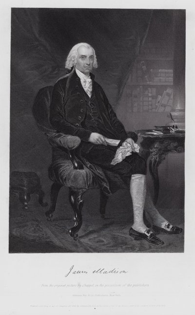 James Madison (grabado) de Alonzo (after) Chappel