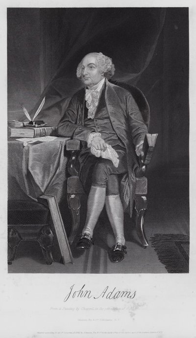John Adams (grabado) de Alonzo (after) Chappel