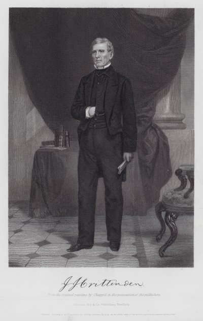 John J Crittenden (grabado) de Alonzo (after) Chappel