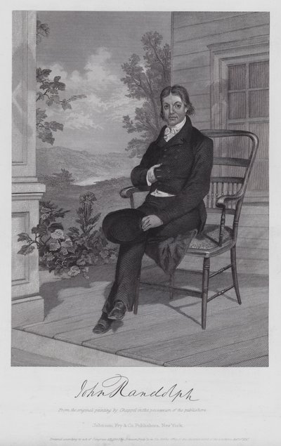 John Randolph (grabado) de Alonzo (after) Chappel