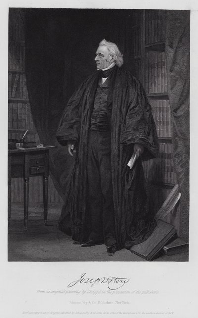 Joseph Story (grabado) de Alonzo (after) Chappel