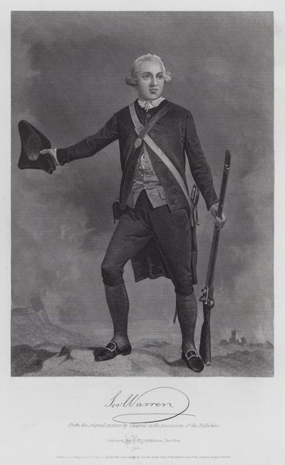Joseph Warren (grabado) de Alonzo (after) Chappel