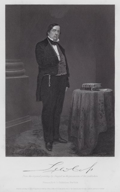 Lewis Cass (grabado) de Alonzo (after) Chappel