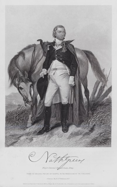 Nathaniel Greene (grabado) de Alonzo (after) Chappel