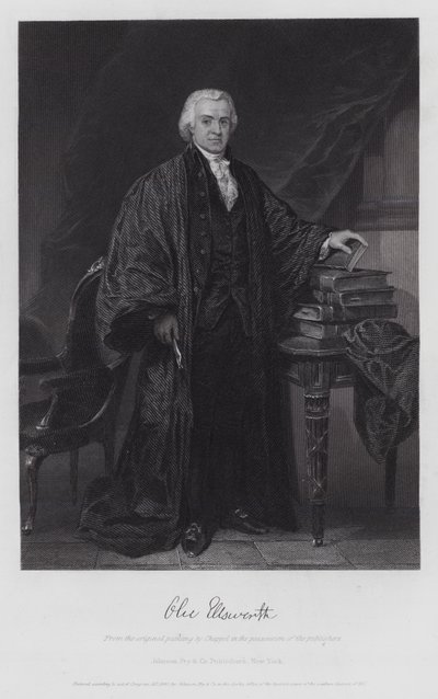 Oliver Ellsworth (grabado) de Alonzo (after) Chappel