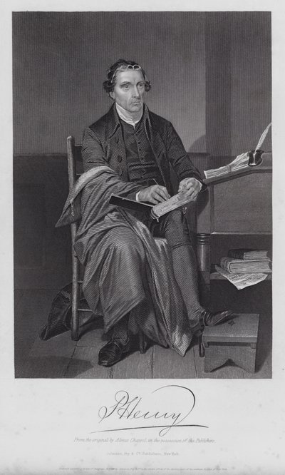 Patrick Henry (grabado) de Alonzo (after) Chappel