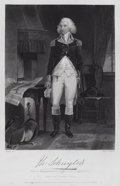 Philip Schuyler (grabado) de Alonzo (after) Chappel