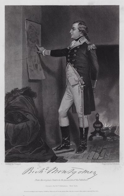 Richard Montgomery (grabado) de Alonzo (after) Chappel