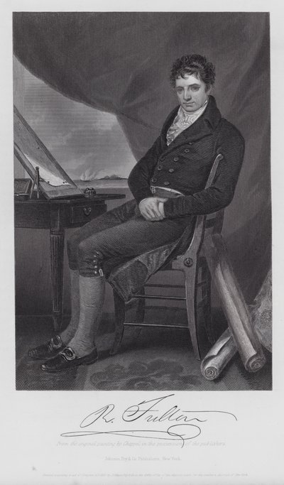 Robert Fulton (grabado) de Alonzo (after) Chappel