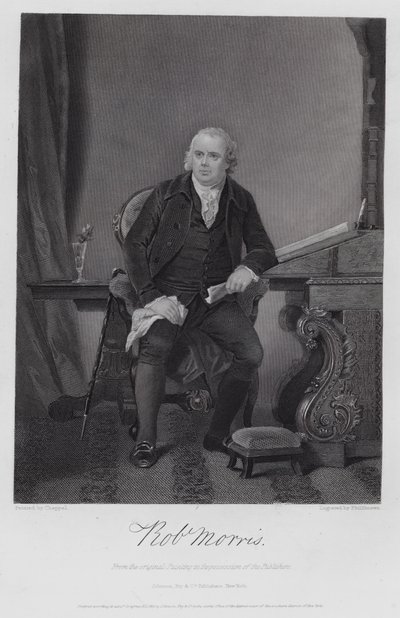 Robert Morris (grabado) de Alonzo (after) Chappel