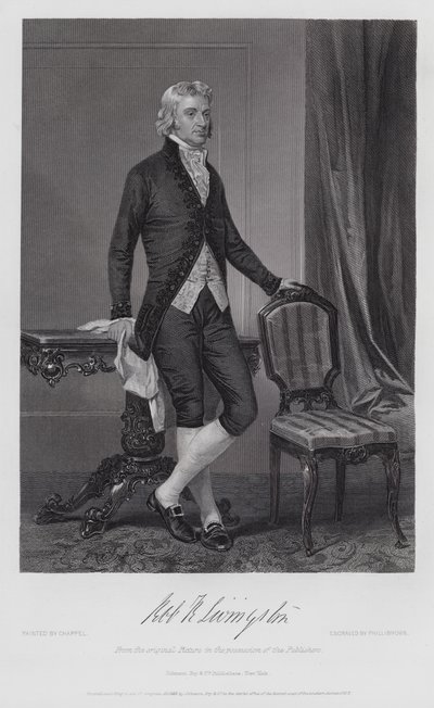 Robert R Livingston (grabado) de Alonzo (after) Chappel