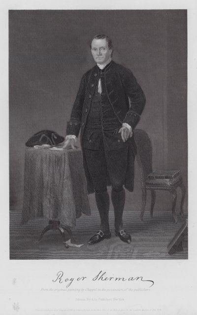 Roger Sherman (grabado) de Alonzo (after) Chappel