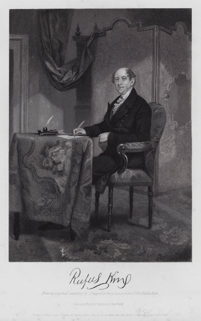 Rufus King (grabado) de Alonzo (after) Chappel