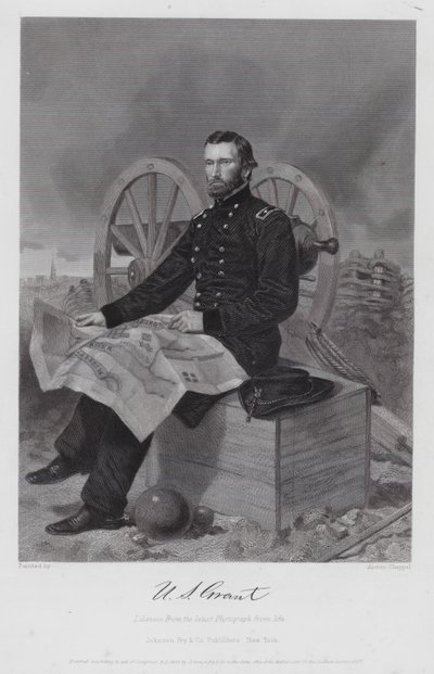 Ulysses S Grant (grabado) de Alonzo (after) Chappel