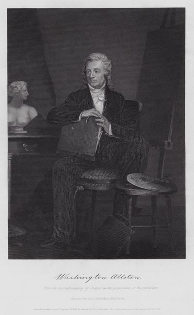Washington Allston (grabado) de Alonzo (after) Chappel