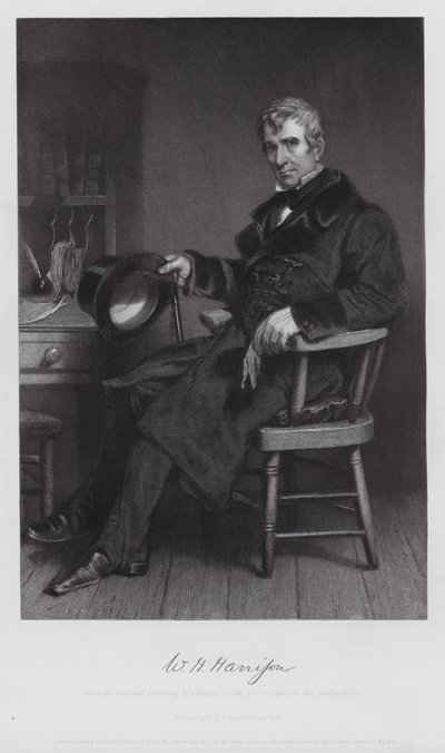William Henry Harrison (grabado) de Alonzo (after) Chappel