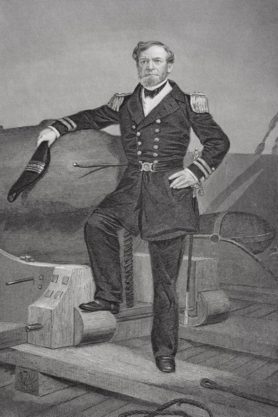 Retrato del almirante Andrew Hull Foote (1806-63) de Alonzo Chappel