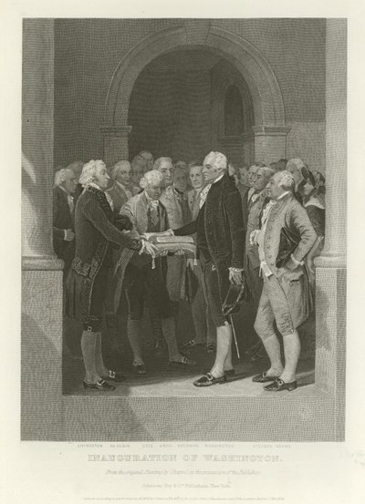 La inauguración de Washington de Alonzo Chappel