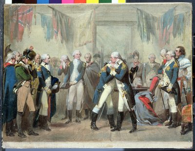 Despedida de Washington a sus oficiales de Alonzo Chappel