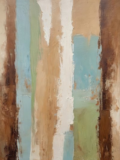 Abstracto vertical con tonos terrosos de Alpenglow Workshop