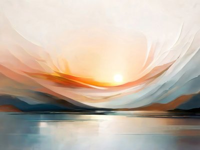 Amanecer abstracto y sereno de Alpenglow Workshop