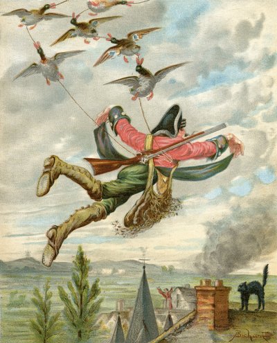 Levantado de la tierra por patos, de 