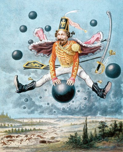 Las sorprendentes aventuras del Barón Munchausen, ilustración de Alphonse Adolphe Bichard de Alphonse Adolphe Bichard