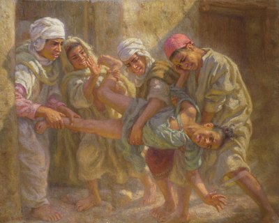 Saliendo de la Escuela Coránica de Alphonse Etienne Dinet