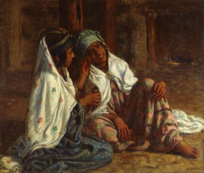 Jóvenes Usando Maquillaje de Alphonse Etienne Dinet