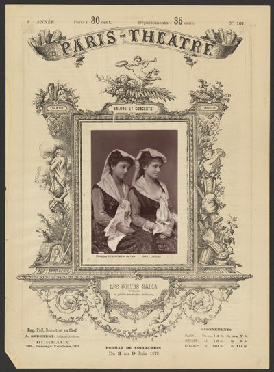 Teatro de París: Les Soeurs Badia de Alphonse J. Liébert