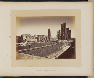 Los muelles de La Villette incendiados de Alphonse J. Liébert