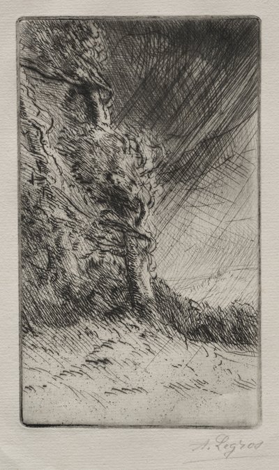 Una ráfaga de viento de Alphonse Legros