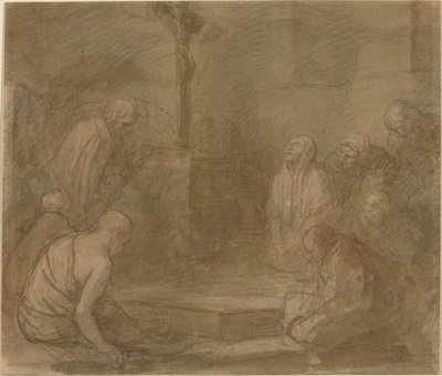 Al pie de la cruz de Alphonse Legros