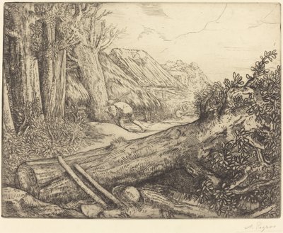 En casa de los leñadores de Alphonse Legros