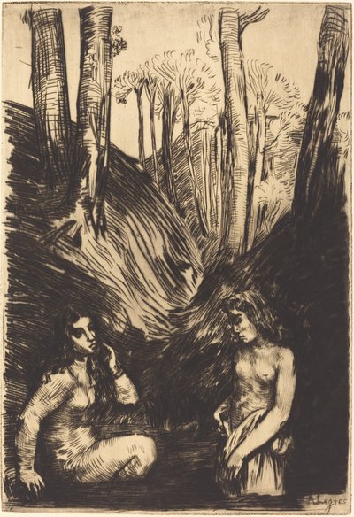 Las bañistas de Alphonse Legros