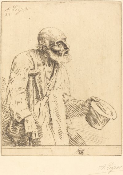 Mendigo (Le mendiant) de Alphonse Legros
