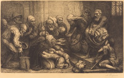 Mendigos de Bruselas Les mendiants de Bruges de Alphonse Legros