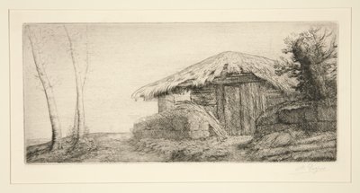 Redil en la ladera (Pastor de Alphonse Legros