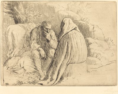 Campamento de bohemios de Alphonse Legros