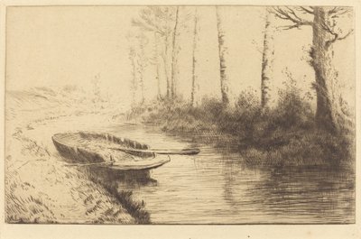 Canal visto por la luz de la mañana de Alphonse Legros