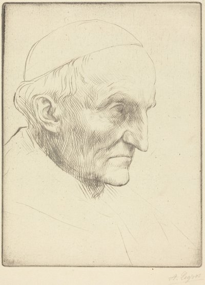 Cardenal Manning, lámina 3 de Alphonse Legros