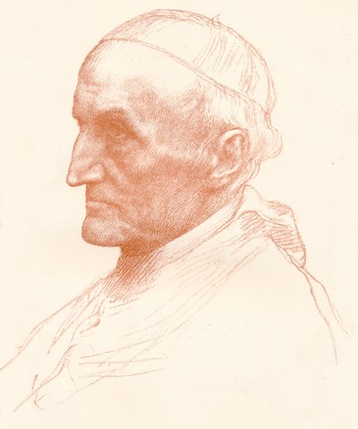 Cardenal Manning, c. 1857-1903, c. 1903 de Alphonse Legros
