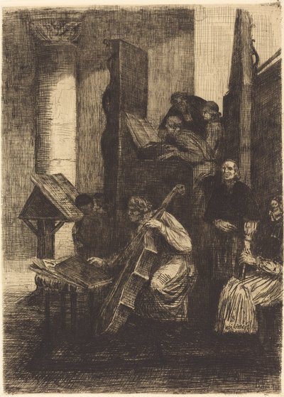 Coro en una Iglesia Española de Alphonse Legros