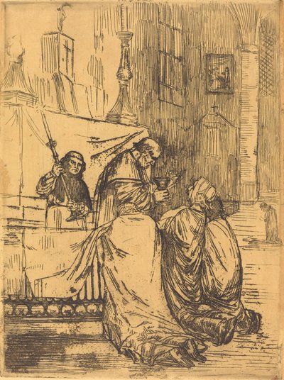 Comunión en la Iglesia de San Medardo de Alphonse Legros