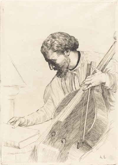 El Jugador de Contrabajo de Alphonse Legros